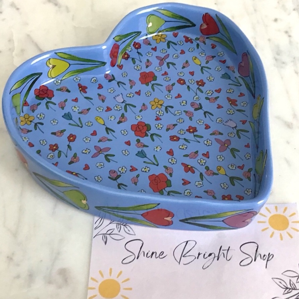 Anthropologie Mud Fairy Vanity Tray Jewelry Tray Stoneware New In Box NWT